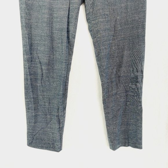 LOFT Gray Mid Rise Slim Fit Straight Leg Trouser Dress Pants 1829 - Picture 3 of 12